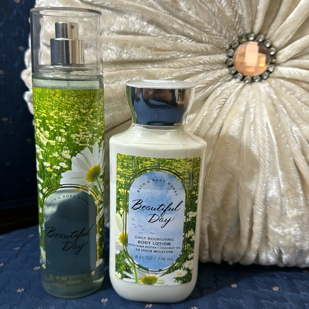 BATH & BODY WORKS SET. . . BEAUTIFUL DAY SCENT - Picture 2 of 6